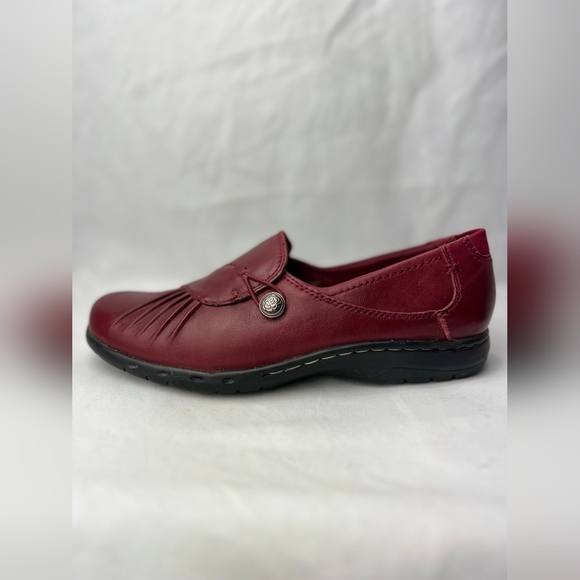COBB Hill Leather Penfield Paulet Size 8M Style # CAG01BG BORDEAUX RED - Picture 1 of 7